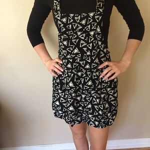 AEO Triangle print black dress